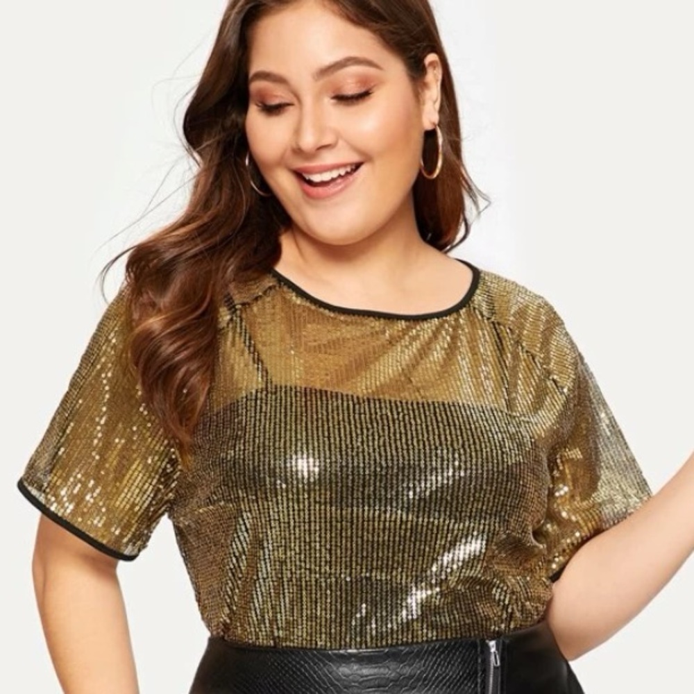 Gold sheet shirt